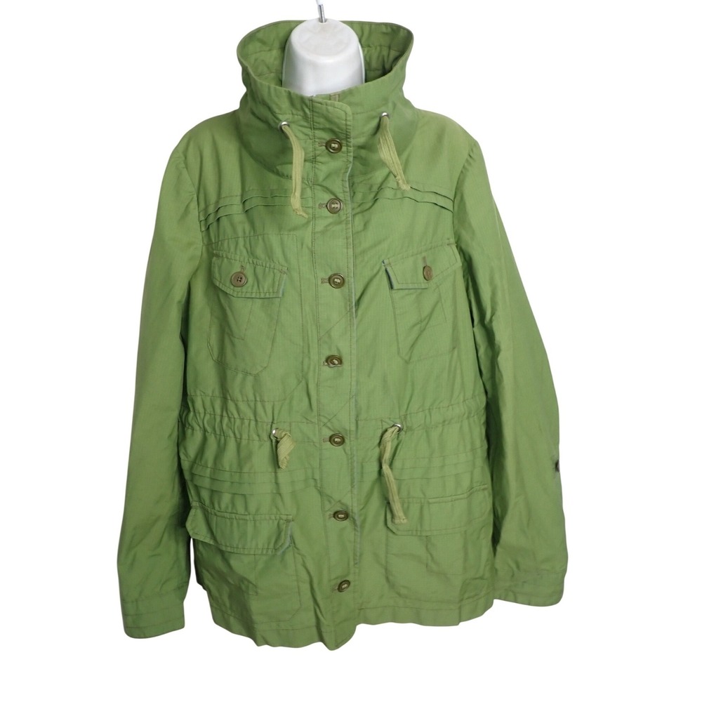 Daughters of the Liberation Women Green Utility Field Jacket 12 Boho Casual